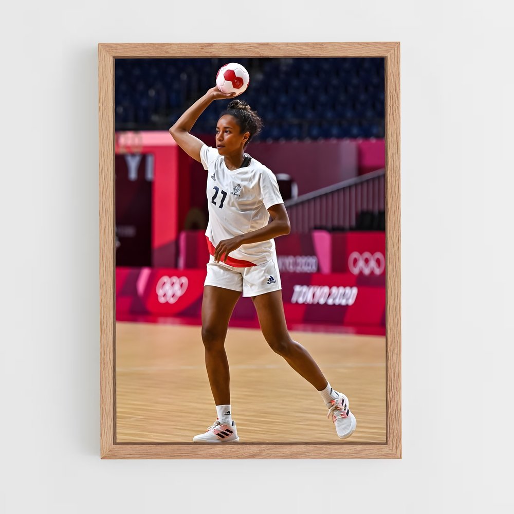 Poster Estelle nze – affiche Handball (vue 4)